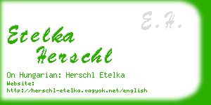 etelka herschl business card